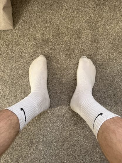 SlimTeen's White Nike socks