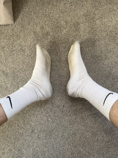 SlimTeen's White Nike socks - Image 2