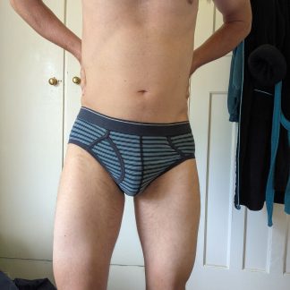 jpvelo69's navy stripe briefs