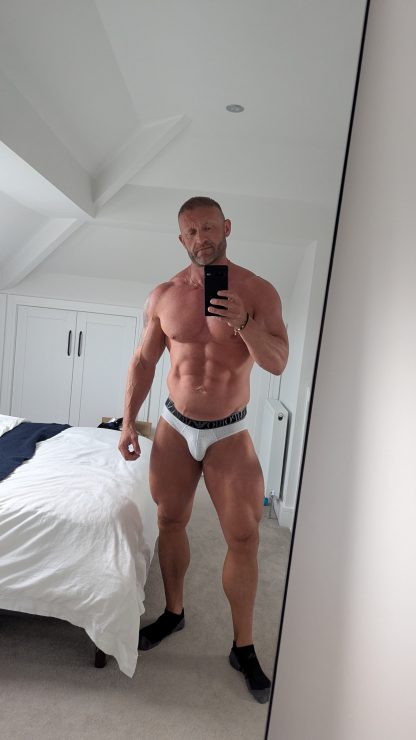 ThisWayUp's White pattern Armani briefs