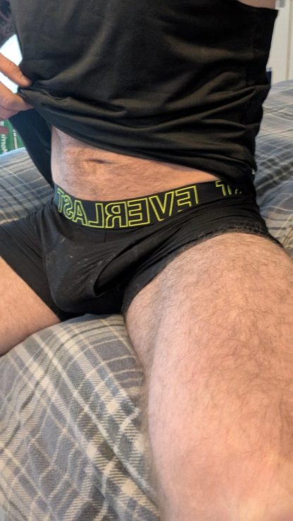 Johnnys sweaty undies’ cum stained Everlasts