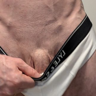 Johnnys sweaty undies’ righty whities