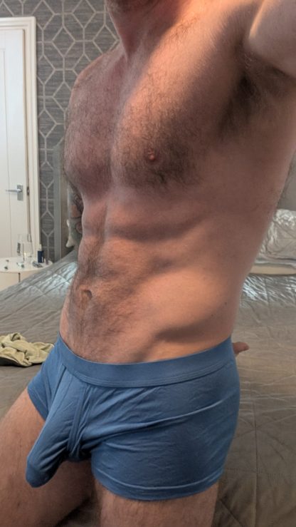 Johnny’s Sweaty undies’ large cock pouch Boxers - Image 2