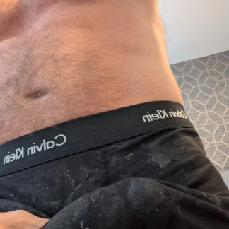 Johnny’s Sweaty undies’ black used Calvin Kleins