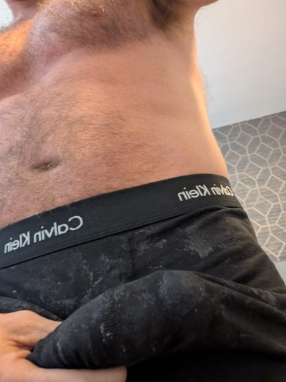 Johnny’s Sweaty undies’ black used Calvin Kleins