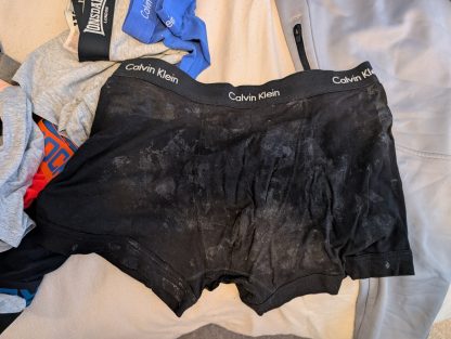 Johnny’s Sweaty undies’ black used Calvin Kleins - Image 2