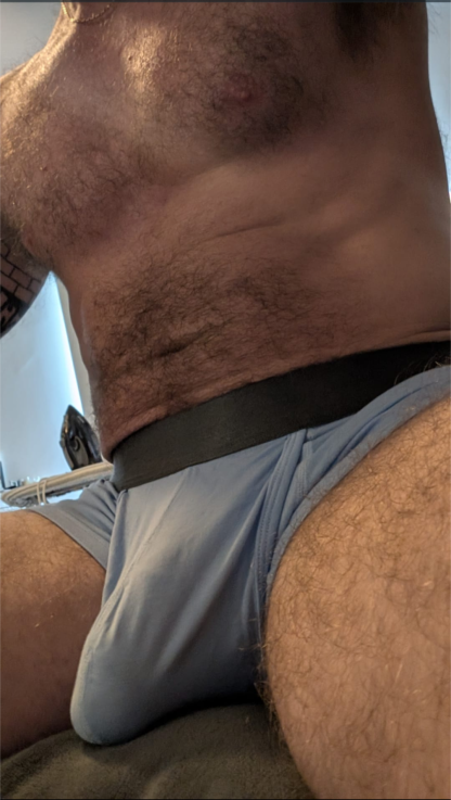 Johnny’s sweaty undies’ cock pouch undies