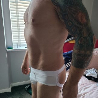 Undilad's white jocks