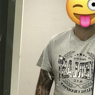 West Country Postie’s sweaty t-shirt