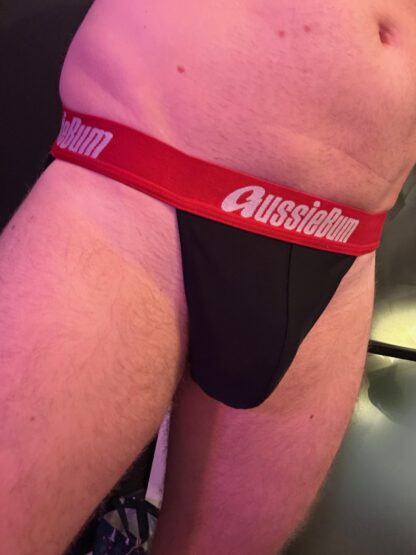 Dans_themanUK's black and red silky jockstrap