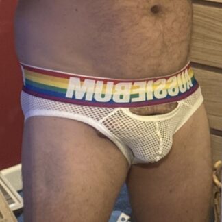MasculineMusk's Sweaty aussieBum White Mesh Briefs – High Musk